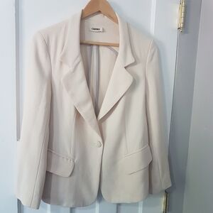 L'AGENCE Wool Blend Single Breasted Blazer Cream Sz 8